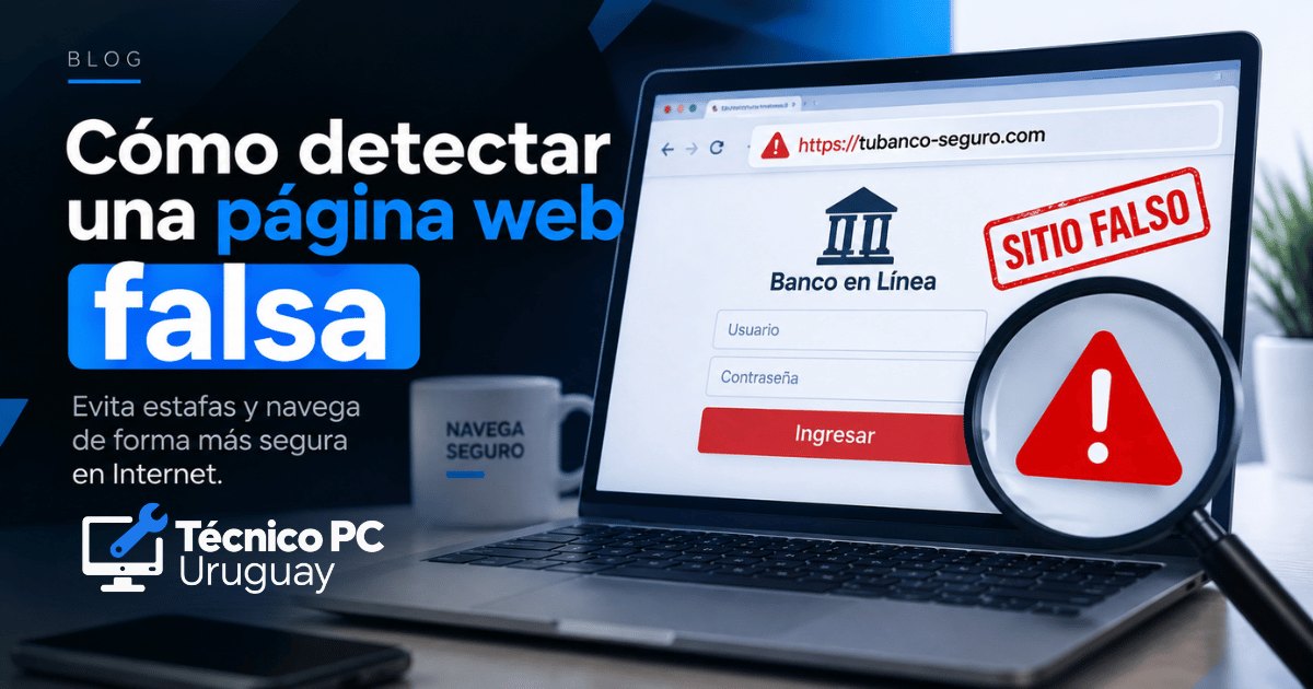 ¿Cómo detectar una página web falsa?