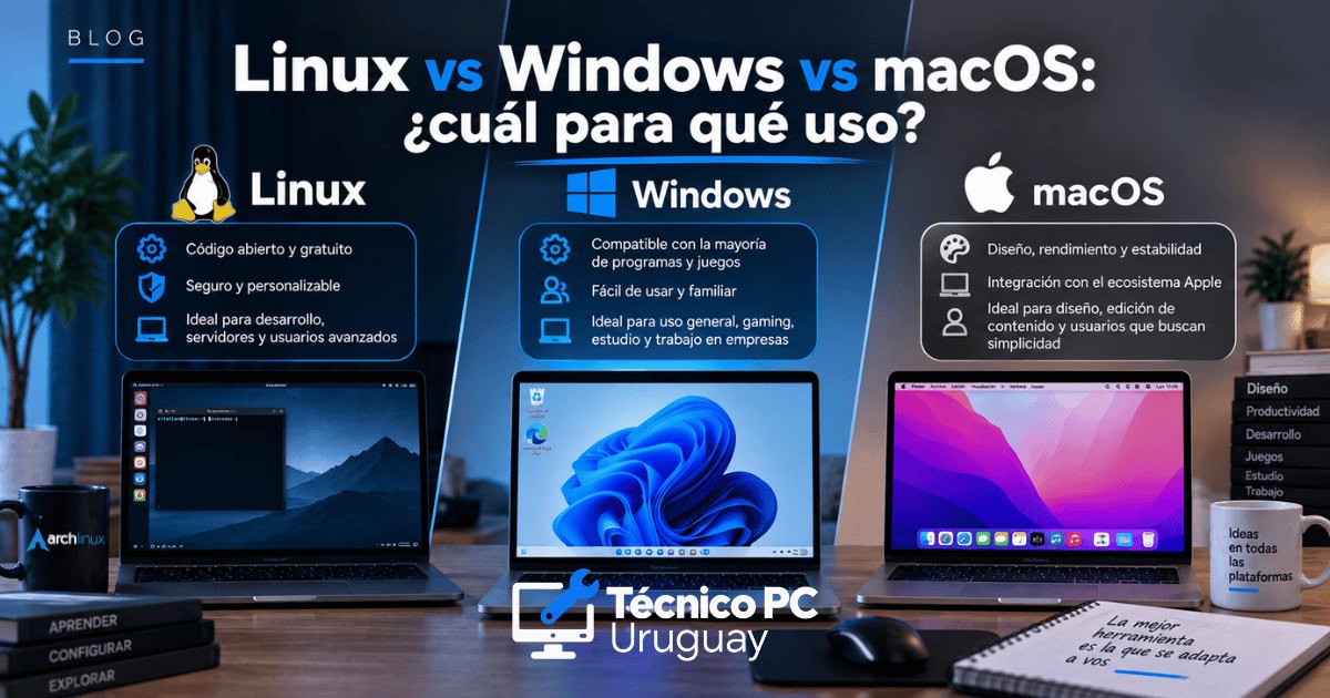Linux vs Windows vs macOS: ¿Cuál para qué uso?