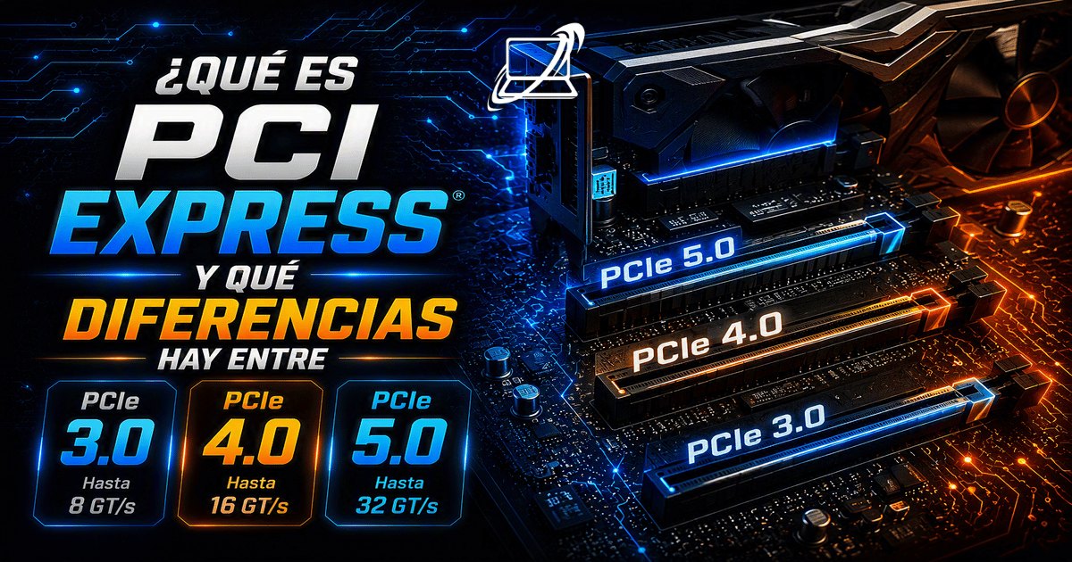 ¿Qué es PCI Express y qué diferencias hay entre PCIe 3.0, 4.0 y 5.0?