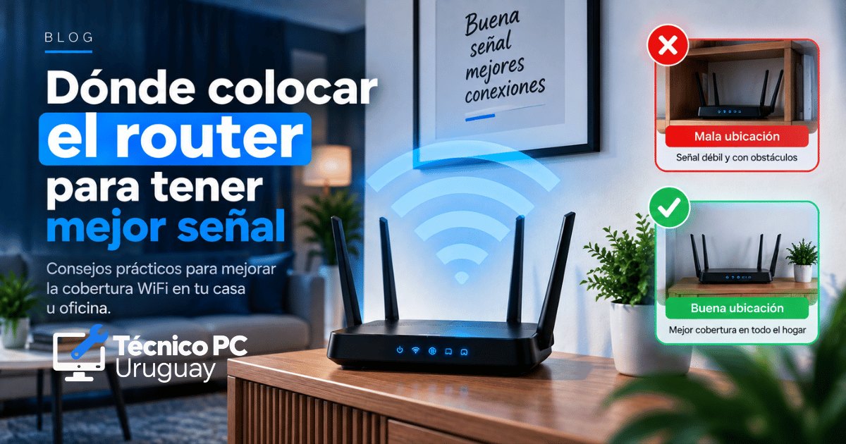 ¿Dónde colocar el router para tener mejor señal WiFi?