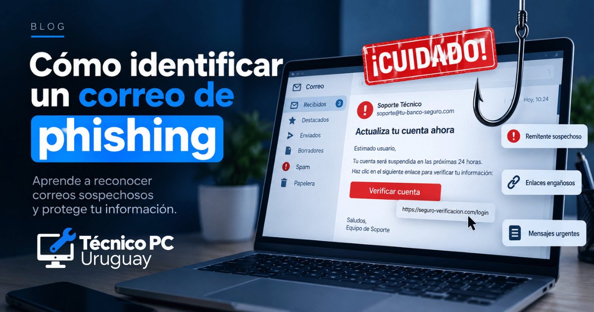 ¿Cómo identificar un correo de phishing?