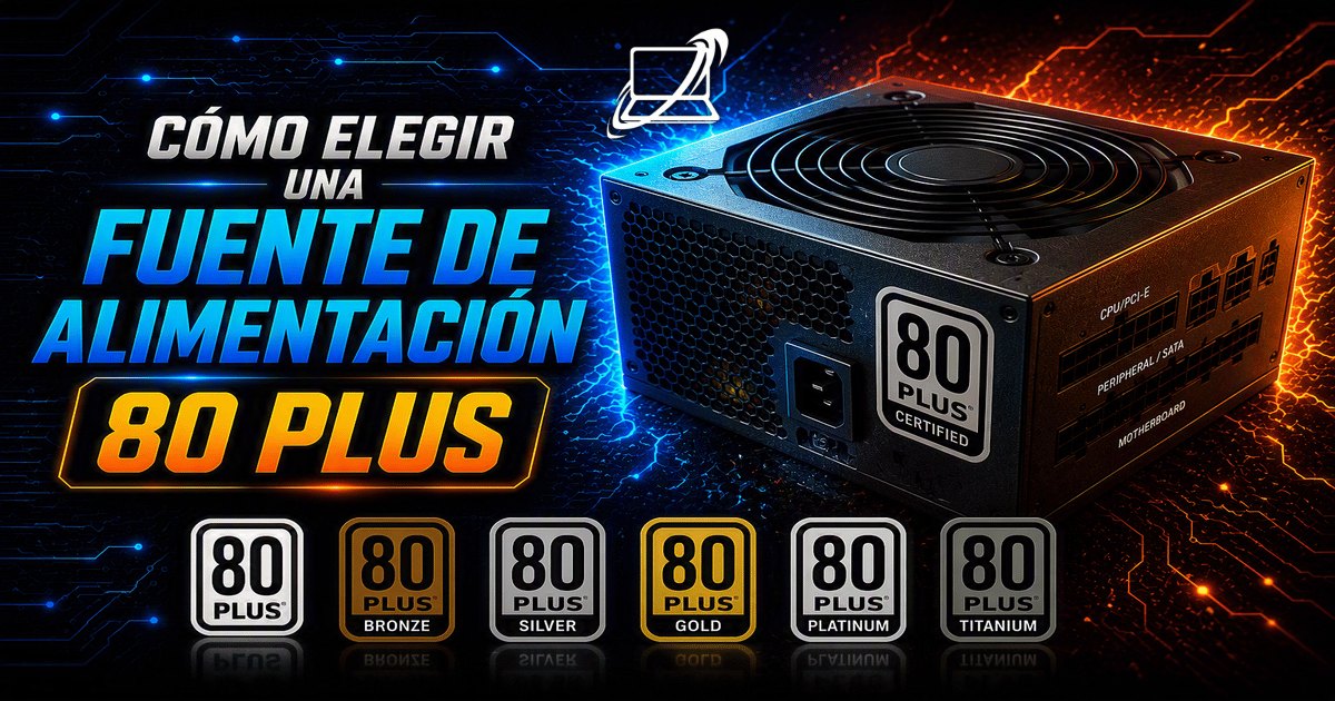Cómo elegir una fuente de alimentación 80 Plus: qué significa y cuál conviene para tu PC
